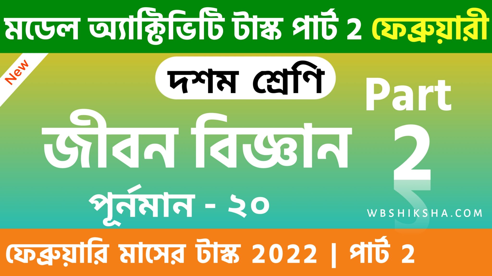 Class 10 Life Science Model Activity Task Part 2 February 2022 Answer