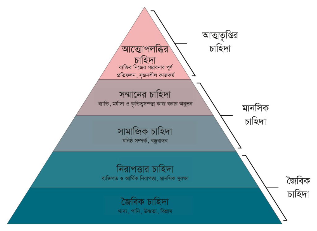 ম্যাসলোর চাহিদার ক্রমপর্যায় তত্ত্ব